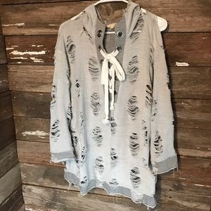 Distressed Hoodie